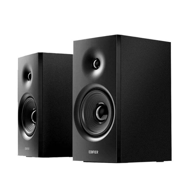 Edifier Bluetooth Desktop Speakers For Home Office Casual Listening compact black bookshelf pair with top controls and silk dome tweeter