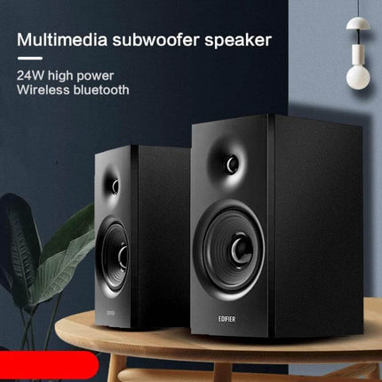Edifier Bluetooth Desktop Speakers For Home Office Casual Listening compact black desktop speakers with tweeter and mid-bass driver