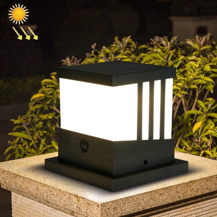 Lámpara de columna impermeable para exteriores con energía solar, lámpara de paisaje para patio