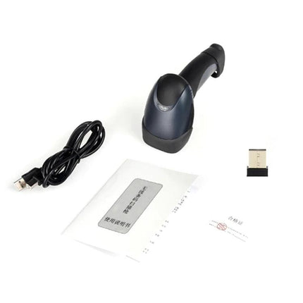 NETUM Wireless Laser Barcode Scanner for Retail and Warehouse Use - handheld wireless scanner with USB cable, manual and USB receiver