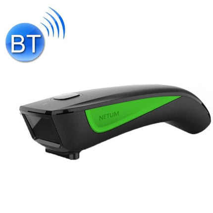NETUM Portable Wireless Barcode Scanner for Warehouse Inventory black green handheld Bluetooth scanner for fast warehouse stocktaking