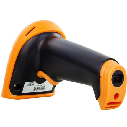 Wireless Two-Dimensional Barcode Scanner for Daily Use, orange and black handheld scanner for inventory and POS