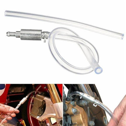 Vecligt Brake Bleeder Kit With One-Way Valve And Clear Hose 45cm - transparent hose and one-way valve for motorcycle brake bleeding