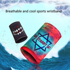 Breathable Sweat-Absorbing Elastic Wristbands for Sports and Fitness Activities