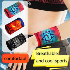 Breathable Sweat-Absorbing Elastic Wristbands for Sports and Fitness Activities