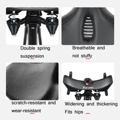 Sillín de bicicleta revolucionario y cómodo: diseño de trasero grande de WEST BIKING