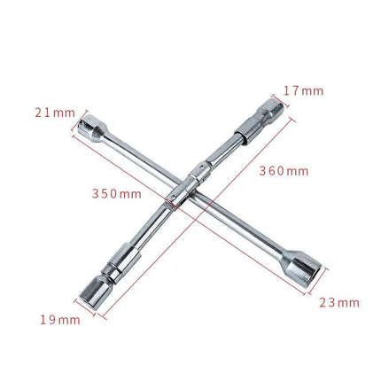 Foldable Cross Tire Wrench For Car Tire Removal 35cm