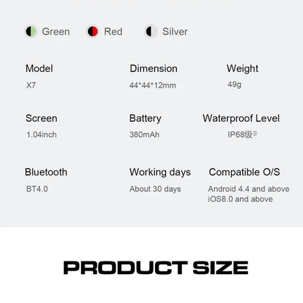 Sports Health Smart Watch 44mm Waterproof With Heart Rate