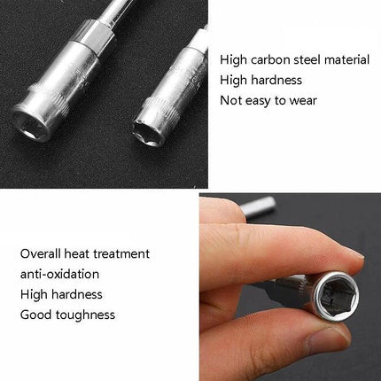 Practical Sleeve Wrench for Daily Car Maintenance at Home - high carbon steel socket wrench close-up showing durability and hex drive