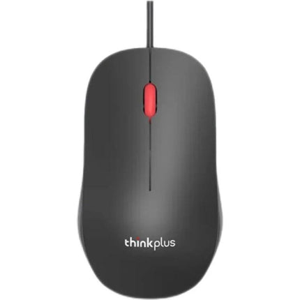 Lenovo Thinkplus M80 Ergonomic Office Laptop Mouse wired red-black ergonomic office mouse top view