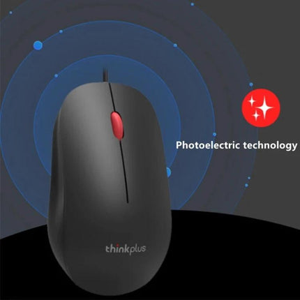 Lenovo Thinkplus M80 Ergonomic Office Laptop Mouse wired red-black ergonomic office mouse with photoelectric sensor for laptops