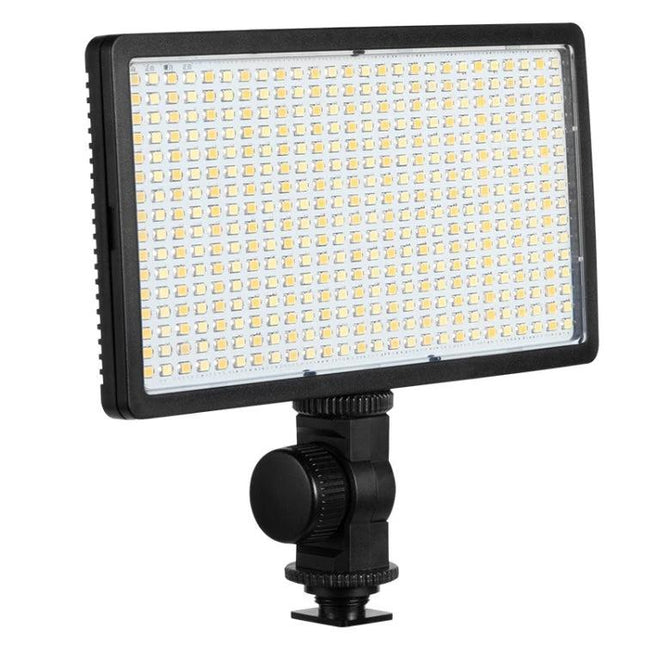 LED Stepless Dimming Adjustable Fill Light for Photography mounted on swivel ball head for portrait and product lighting