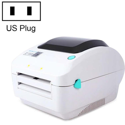 Xprinter Thermal Label Printer for Business and Logistics Use - compact white thermal label printer with US plug
