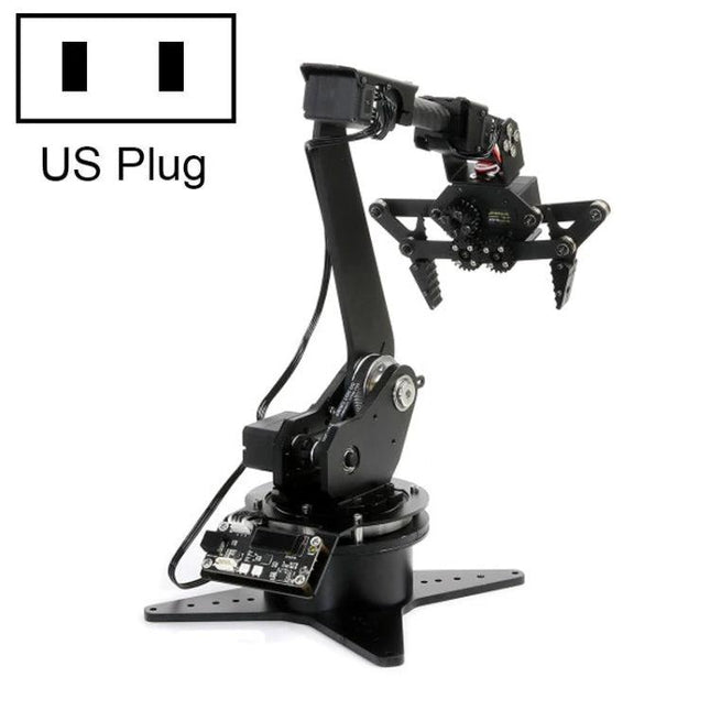 Waveshare RoArm-M1 Robotic Arm for Educational Projects black 5-DOF serial arm with gripper on base for hands-on robotics