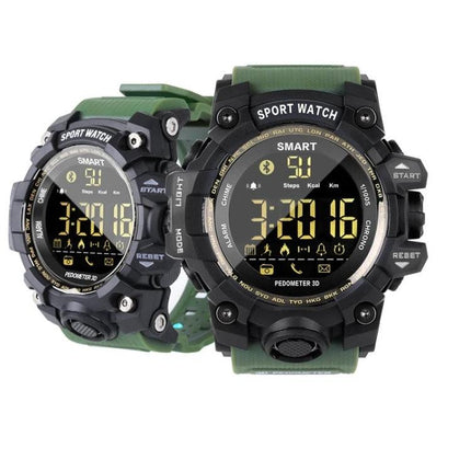 Durable Sports Watch for Daily Fitness and Outdoor Use - waterproof round smart watch with TPU band showing step, heart rate, and notifications on display