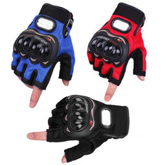 Guantes ligeros de medio dedo PRO-BIKER PRO01C para seguridad en la conducción de bicicletas y motocicletas