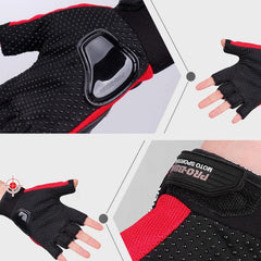 Guantes ligeros de medio dedo PRO-BIKER PRO01C para seguridad en la conducción de bicicletas y motocicletas