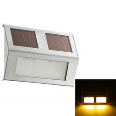 Lámpara de pared LED con 2 luces LED alimentadas por energía solar, control por sensor IP44, resistente al agua, para exteriores, patio, camino, jardín, escaleras, iluminación de seguridad nocturna