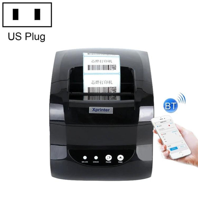 Xprinter 80mm Thermal Label Printer for Retail Barcodes and Tags printing barcode labels via Bluetooth with smartphone control