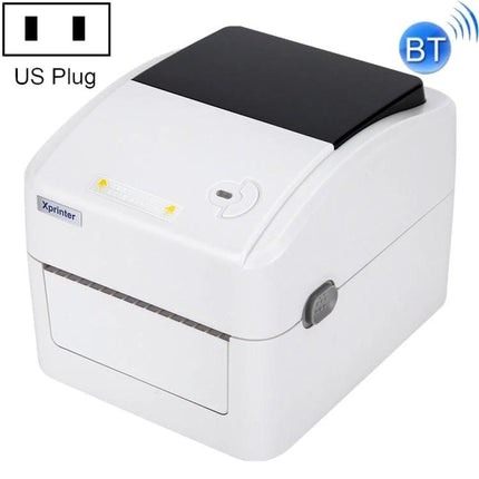 Xprinter XP-420B Thermal Label Printer with Bluetooth Option - compact white desktop thermal label printer for small business inventory and shipping