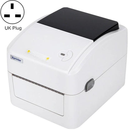Xprinter XP-420B Thermal Label Printer with Bluetooth Option white desktop thermal label printer for small business inventory and shipping