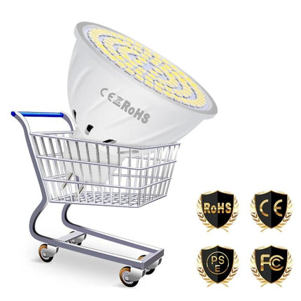 Practical LED Bulb for Everyday Home Lighting Solutions - energy-efficient SMD2835 bulb in shopping cart, durable home lighting for kitchen and living room