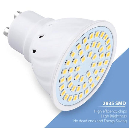 Practical LED Bulb for Everyday Home Lighting Solutions - energy-saving GU10 LED with SMD2835 chips for bright kitchen and living room lighting