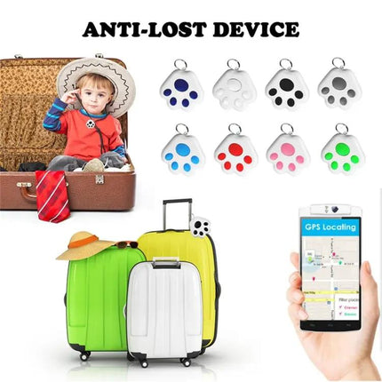 Bluetooth Dog Paw Tracker for Pets with Anti-Lost Alarm