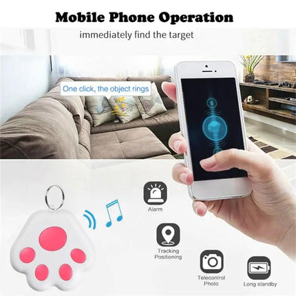 Bluetooth Dog Paw Tracker for Pets with Anti-Lost Alarm