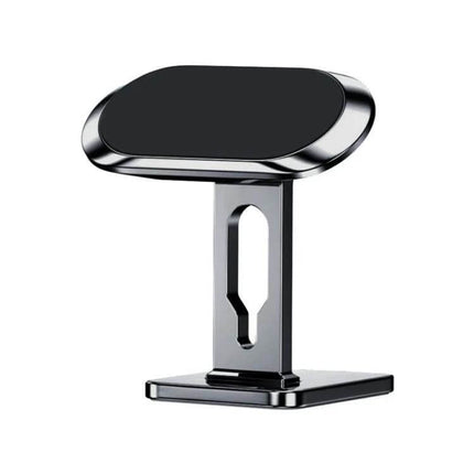Magnetic Dashboard Car Phone Holder With Suction Cup - sleek black magnetic dashboard mount with square base for stable one-handed use