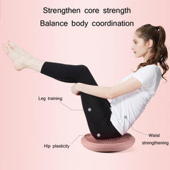 Dual-Sided Yoga Balance and Massage Mat for Ankle Rehabilitation and Core Strength Training