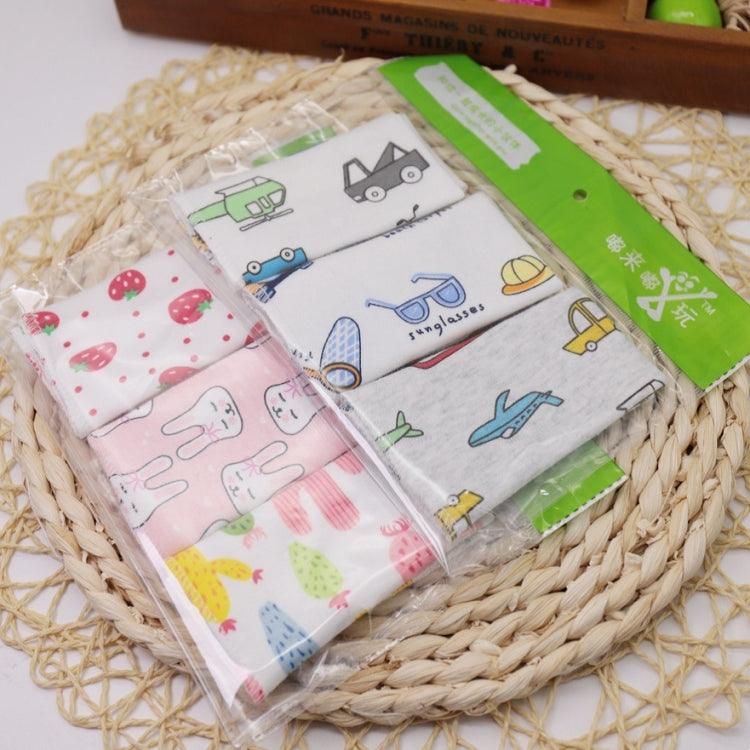 Cartoon Baby Cotton Handkerchiefs - 10 Pack of Soft, Random Color Face Towels