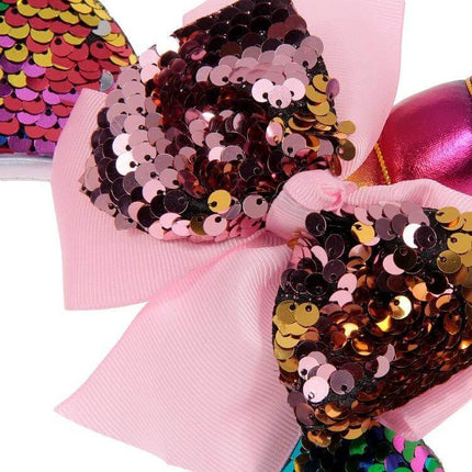 Kids Cartoon Headbands 2-Pack For Everyday Dress Up sequin pink bow cotton-lined kids headband set 26x13cm lightweight party accessory