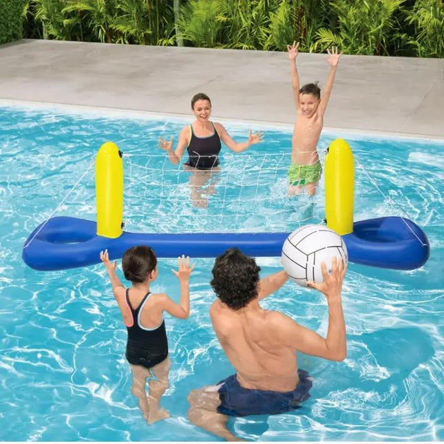 Inflatable Beach Ball Set With Volleyball Net And Balls | Syndmart