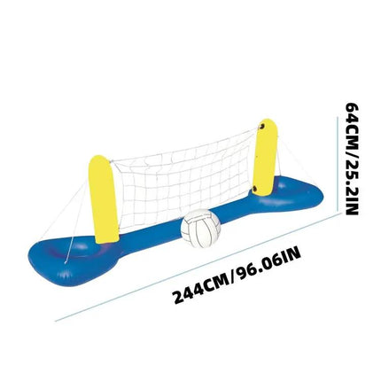 Inflatable Beach Ball Set With Volleyball Net And Balls | Syndmart