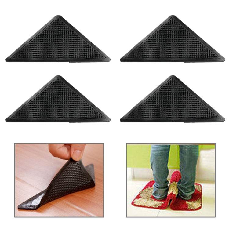 4 PCS/Set Recyclable Anti-Slip Washable Rug Carpet Mat for Home Bath Living Room, Washable Rug - Syndmart