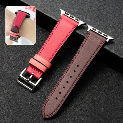 Cowhide Leather Watch Band For Apple Watch 38/40/41mm