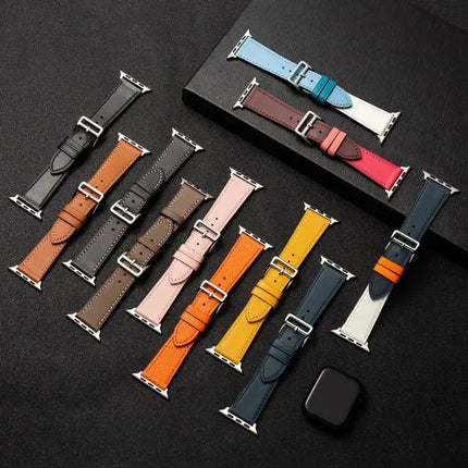 Cowhide Leather Watch Band For Apple Watch 38/40/41mm