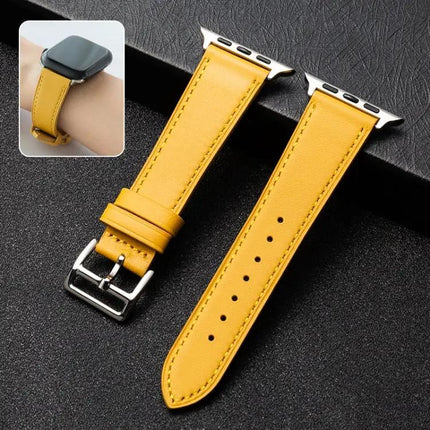 Cowhide Leather Watch Band For Apple Watch 38/40/41mm