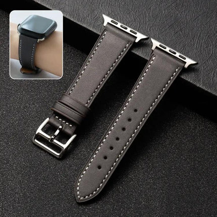Cowhide Leather Watch Band For Apple Watch 38/40/41mm