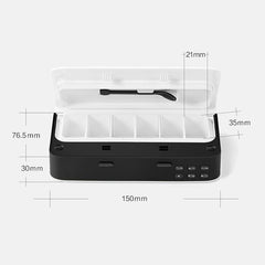 Smart Medication Reminder Pill Box for Seniors - Portable & Adjustable Electronic Organizer