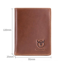 BUFF CAPTAIN 027 Men's Premium Leather Anti-Theft Multi-Card Wallet