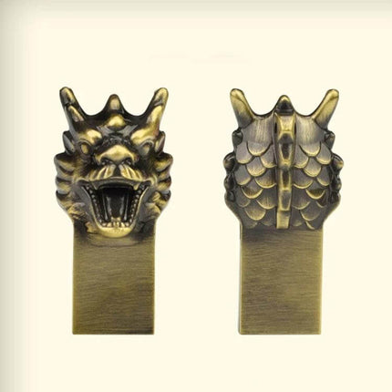 Zodiac Metal USB Flash Drive for Everyday Data Storage - antique brass dragon-shaped metal USB drive for documents, photos, backups