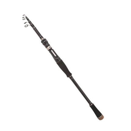Carbon Telescopic Fishing Rod For River And Lake Fishing - lightweight carbon travel rod folded compact, extended for long casts on river and lake shores