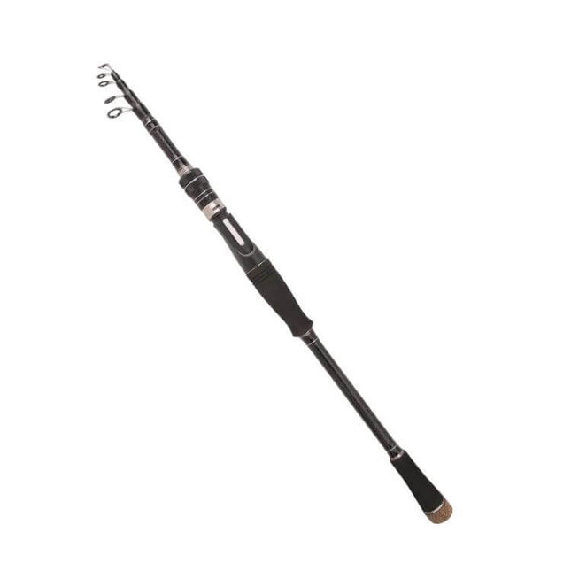 Carbon Telescopic Fishing Rod For River And Lake Fishing - lightweight carbon travel rod folded compact, extended for long casts on river and lake shores