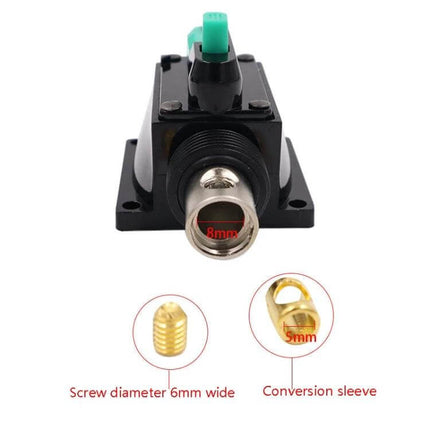 Car Audio Circuit Breaker Switch 10A For Automotive Use - 10A resettable breaker with 8mm terminal and 5mm conversion sleeve for 12–48V systems
