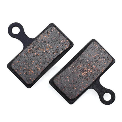Mountain Bike Semi-Metallic Brake Pads for Disc Brakes - copper-fiber compound with steel back plate shown