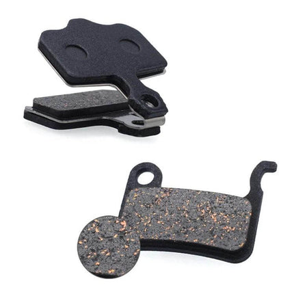 Mountain Bike Semi-Metallic Brake Pads for Disc Brakes - copper-fiber pads with steel back plate for reliable everyday stopping
