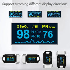 JZ-134R Smart Finger Clip Pulse Oximeter with Bright OLED Display