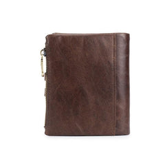 BUFF CAPTAIN 021 Men's Leather Vertical Multi-Function Wallet